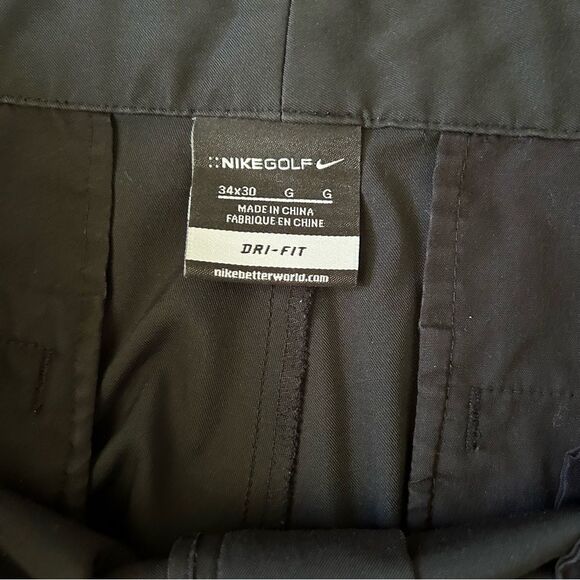 Nike Golf Men’s Black Pants Waist 34 Length 30 - Picture 3 of 10